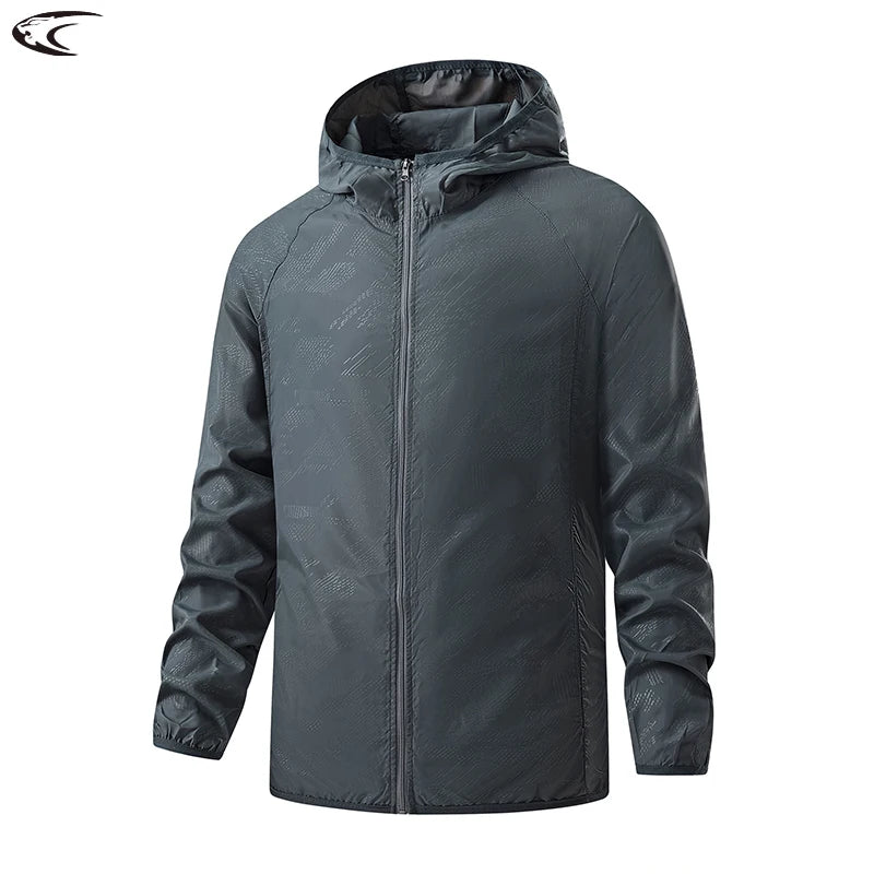 LNGXO Unisex Waterproof Hiking Jacket - Lightweight Sun Protection Windbreaker
