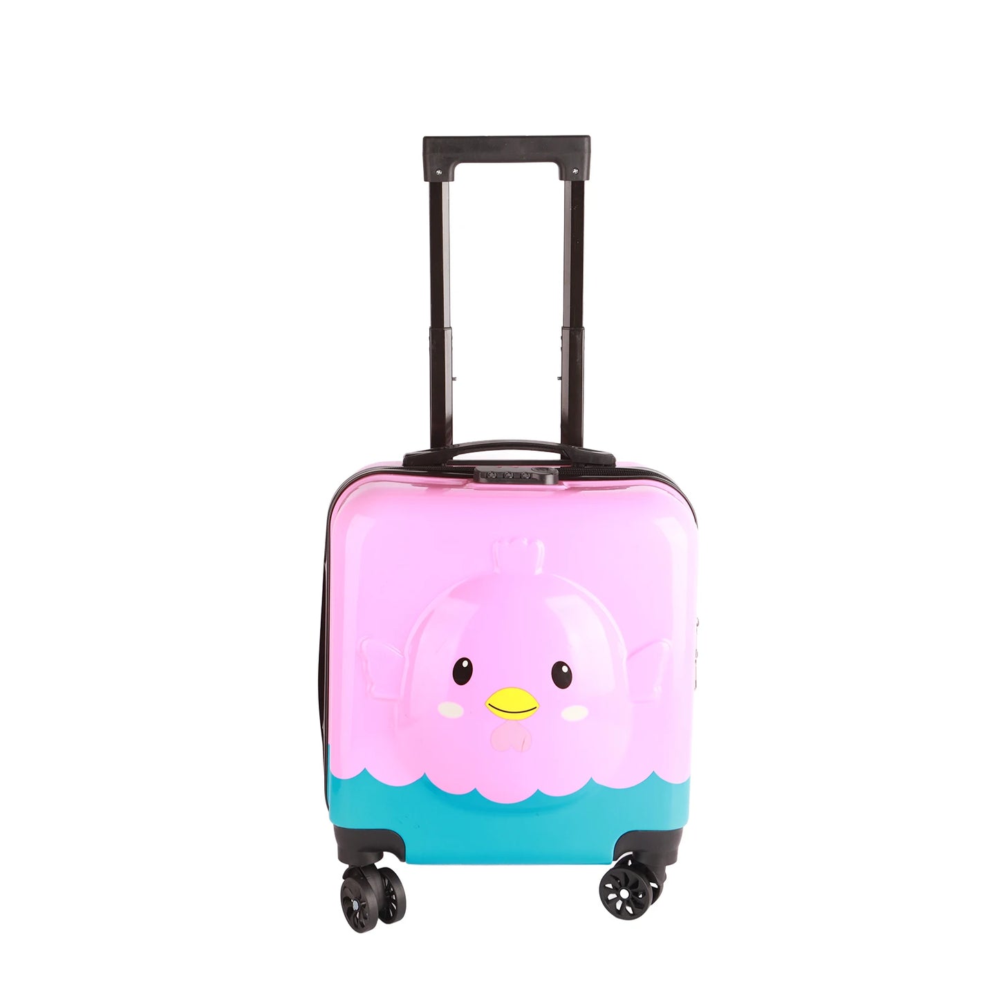 Children's Rolling Suitcase with 360° Spinner Wheels