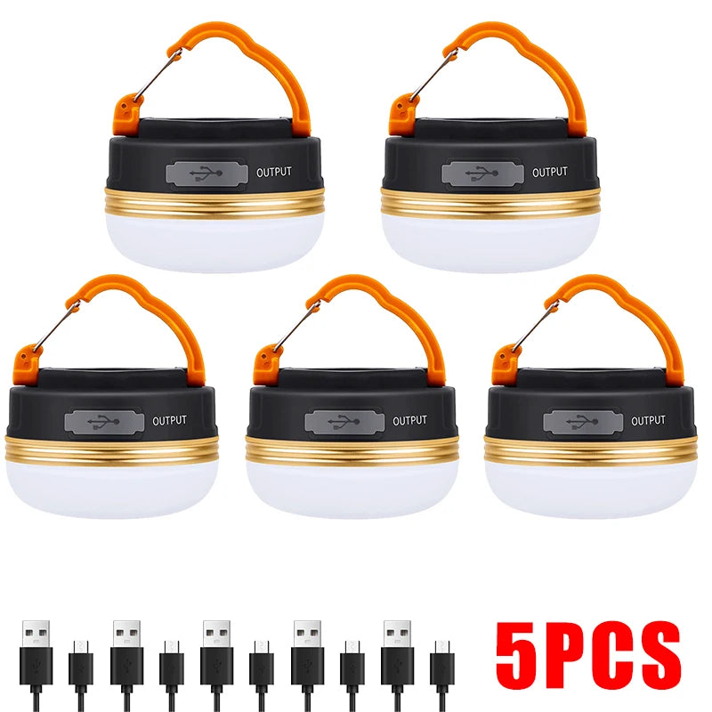 10W Rechargeable LED Camping Lantern - 1200mAh Portable Outdoor Light