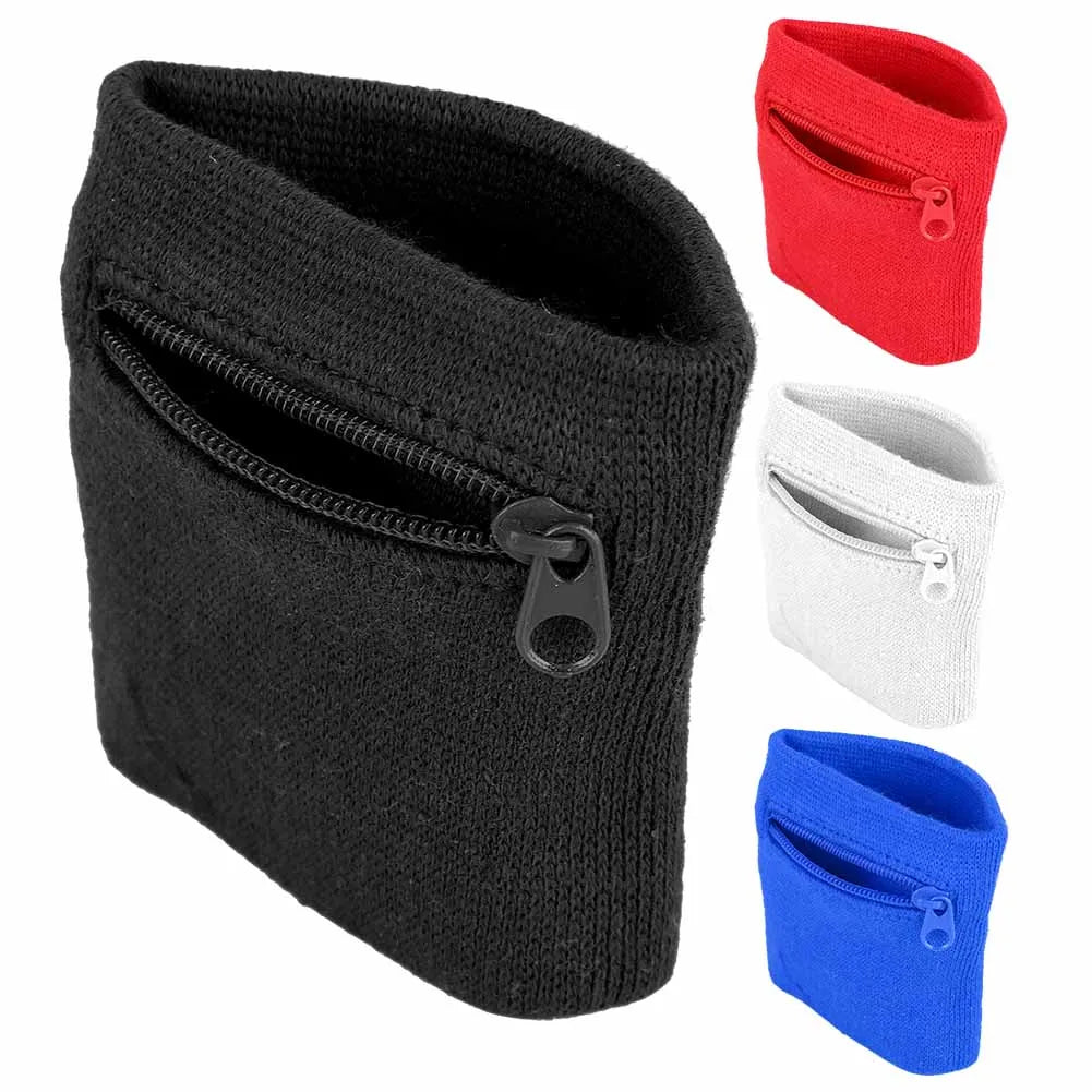 Athletic Zipper Wristband Wallet - Secure Storage for Keys, Cards & Cash