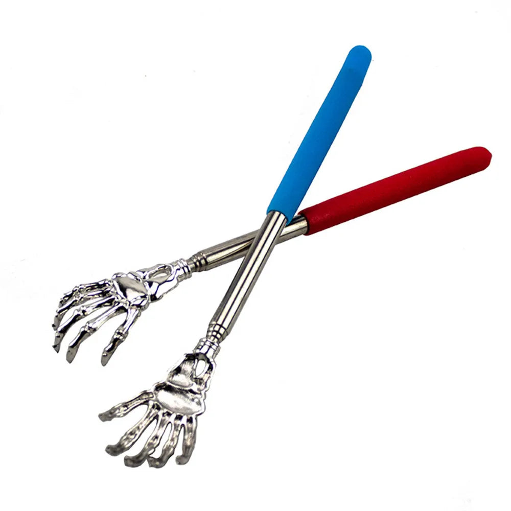 Telescopic Stainless Steel Back Scratcher - Extendable Massage Tool