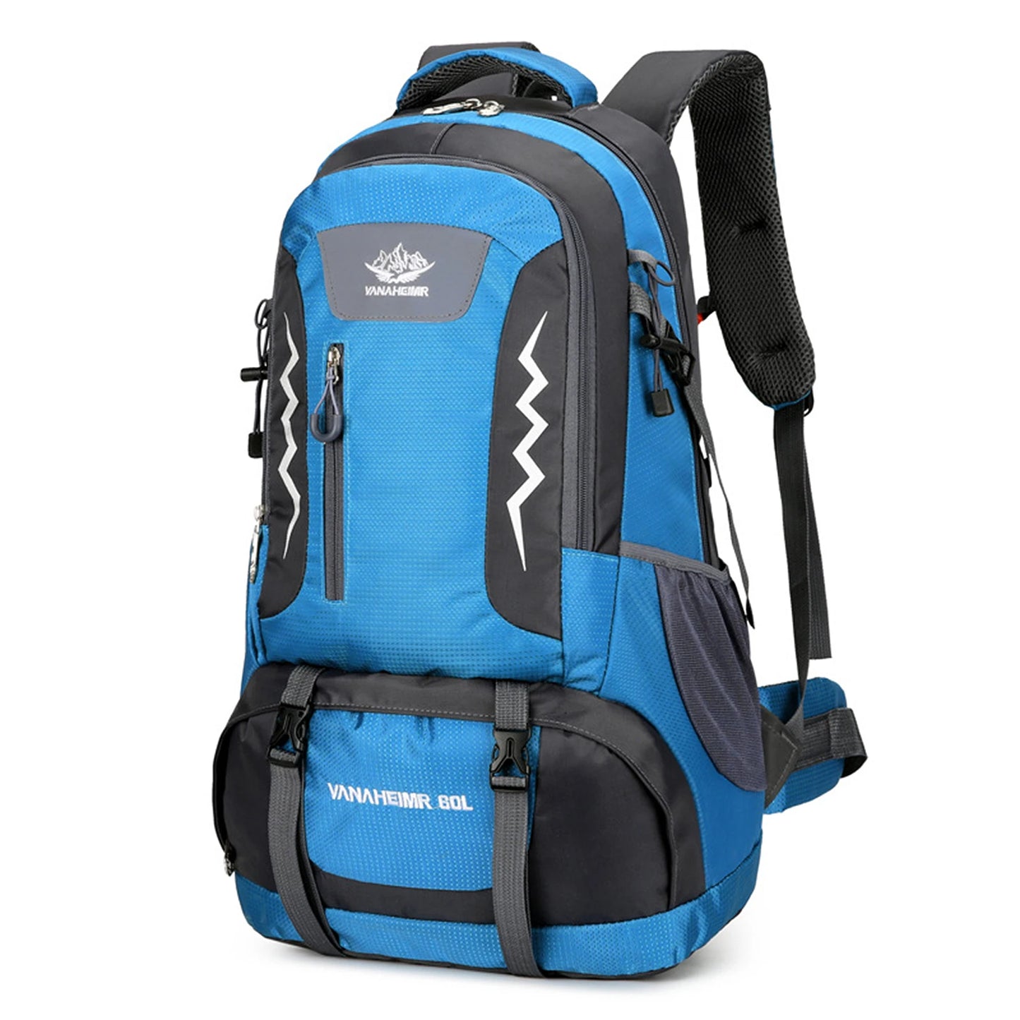 60L Water-Resistant Hiking Backpack - Professional Outdoor Camping Pack