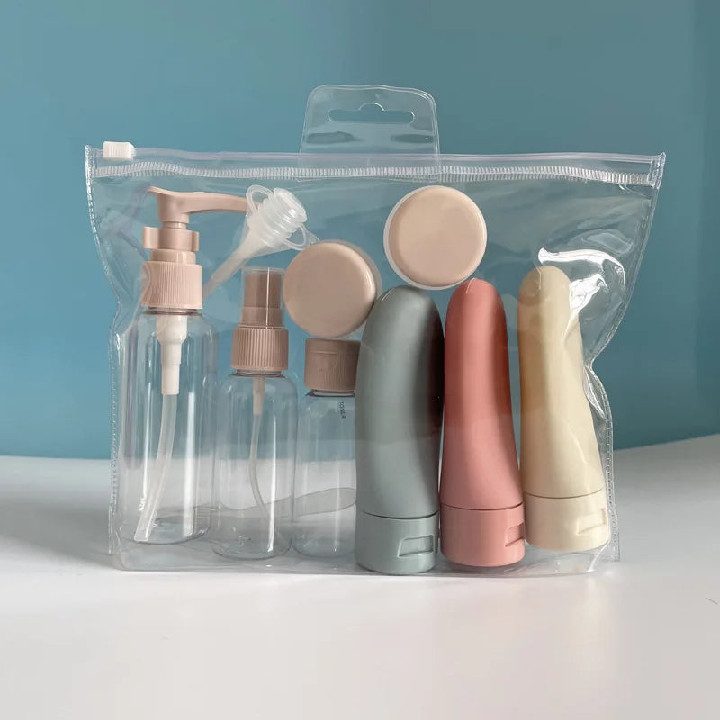 Travel Refillable Bottle Set - TSA Approved Leak-Proof Containers for Toiletries