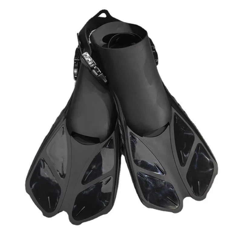 Adult Adjustable Diving Fins - Open Heel Snorkeling Flippers