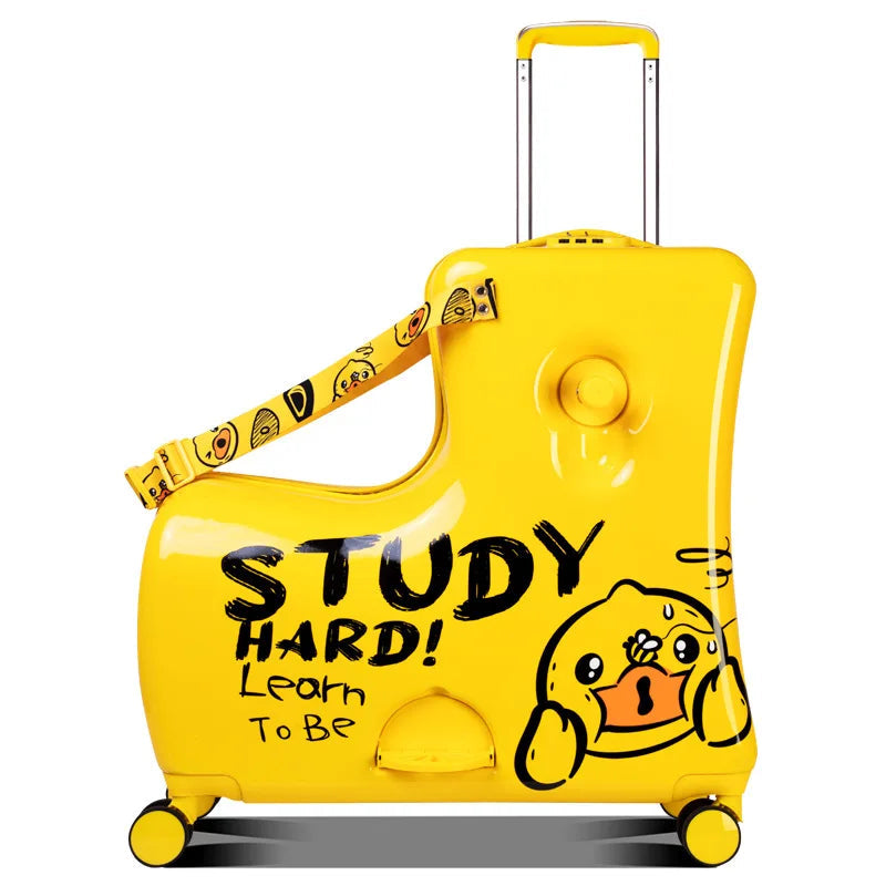 Kids Ride-On Luggage - Rolling Suitcase with Wheels