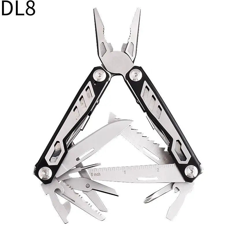Daicamping Multi-Tool Plier - Stainless Steel Folding Knife with Saw & Scissors