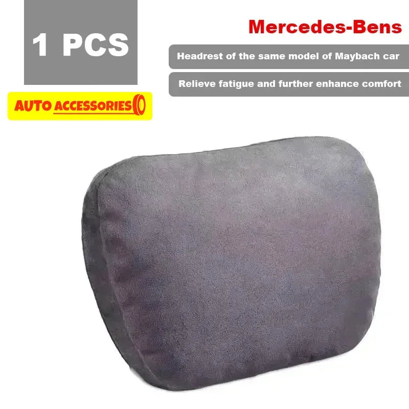 Maybach Design S-Class Car Headrest Pillow - Premium Adjustable Neck Support Cushion