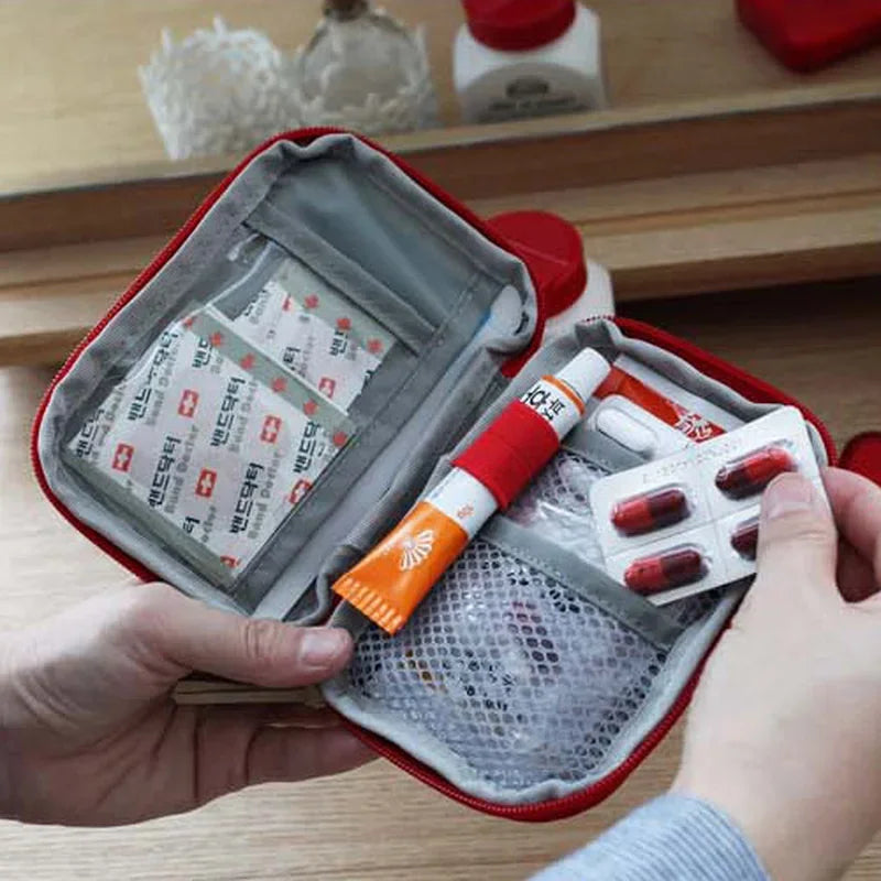 Portable First Aid Kit - Compact Emergency Medical Bag for Travel & Home