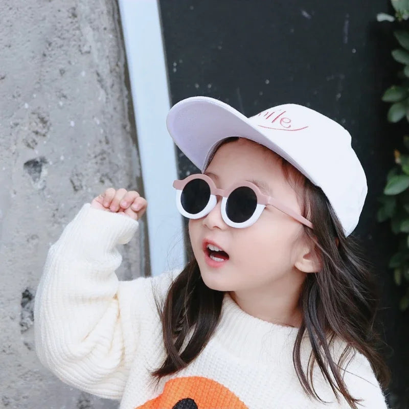 Kids UV400 Protection Sunglasses - Cute Cartoon Bear Design