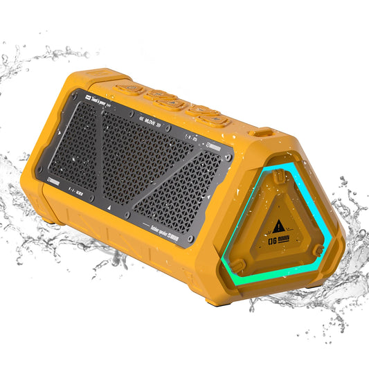 MLOVE P3 Portable Bluetooth Speaker - 40W Wireless Outdoor Speaker with IPX7 Waterproof, RGB Lights & Stereo Sound