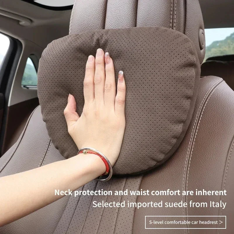 Maybach Design S-Class Car Headrest Pillow - Premium Adjustable Neck Support Cushion