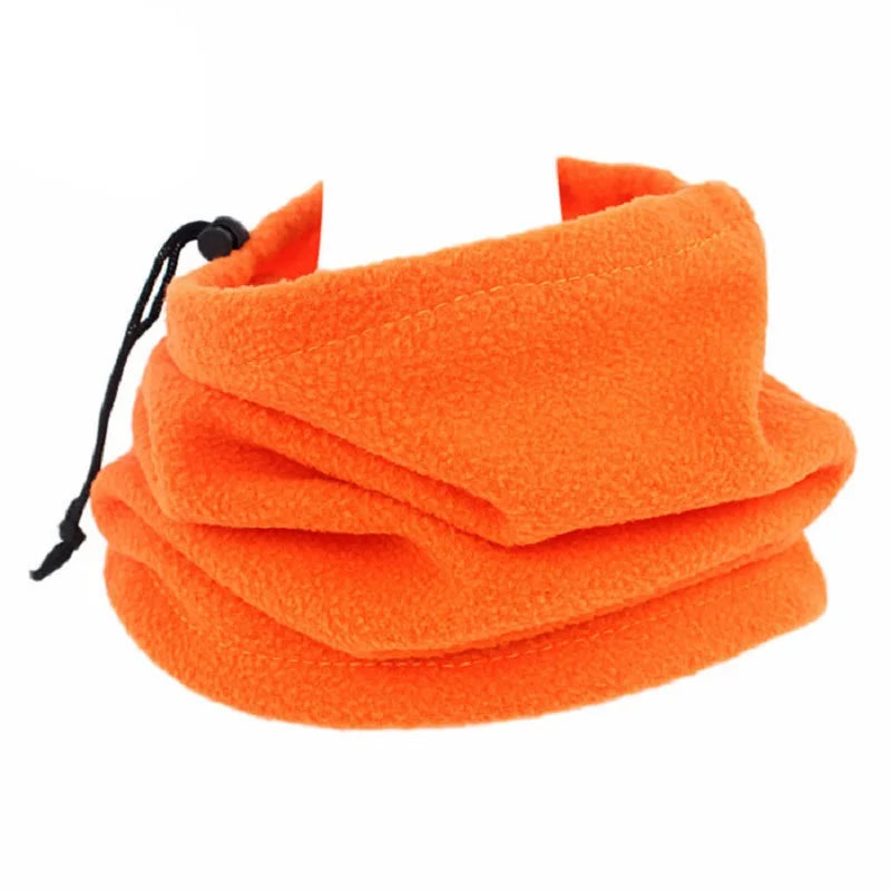 Polar Fleece Winter Neck Gaiter - Adjustable Windproof Face Mask