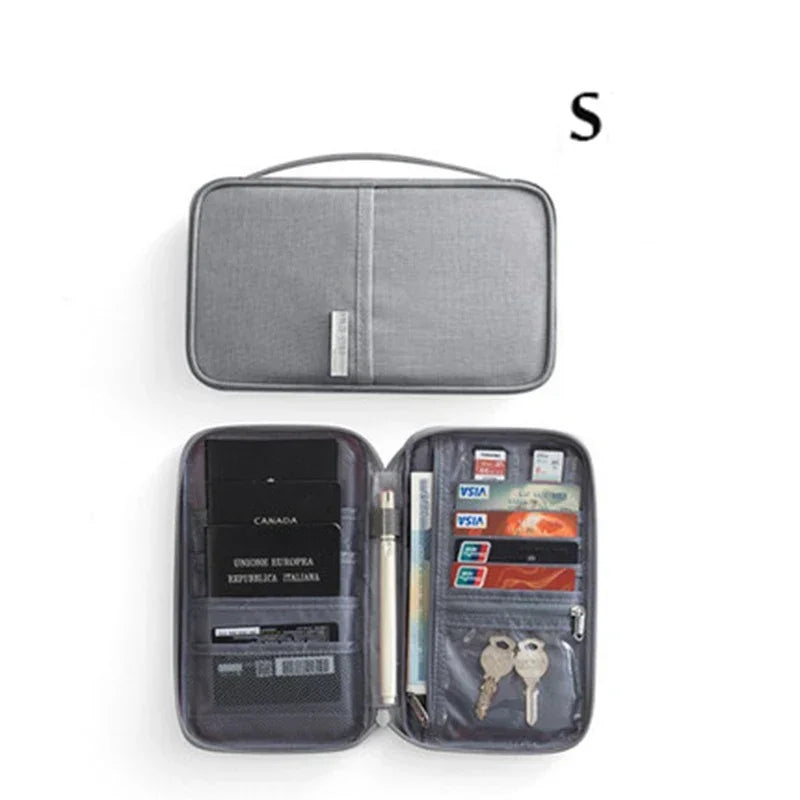 Multi-Function Travel Passport Holder & Document Organizer