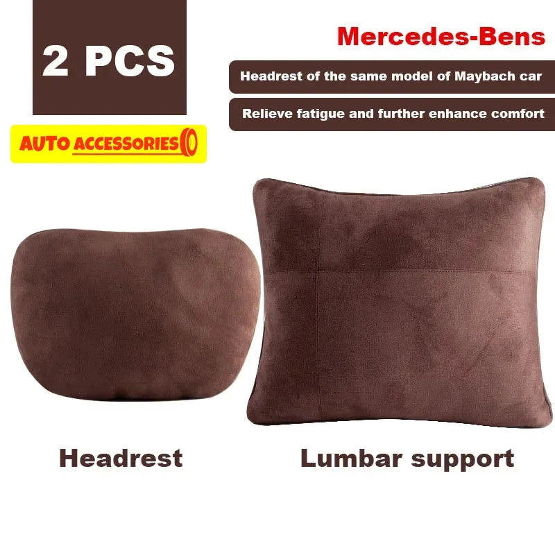 Maybach Design S-Class Car Headrest Pillow - Premium Adjustable Neck Support Cushion