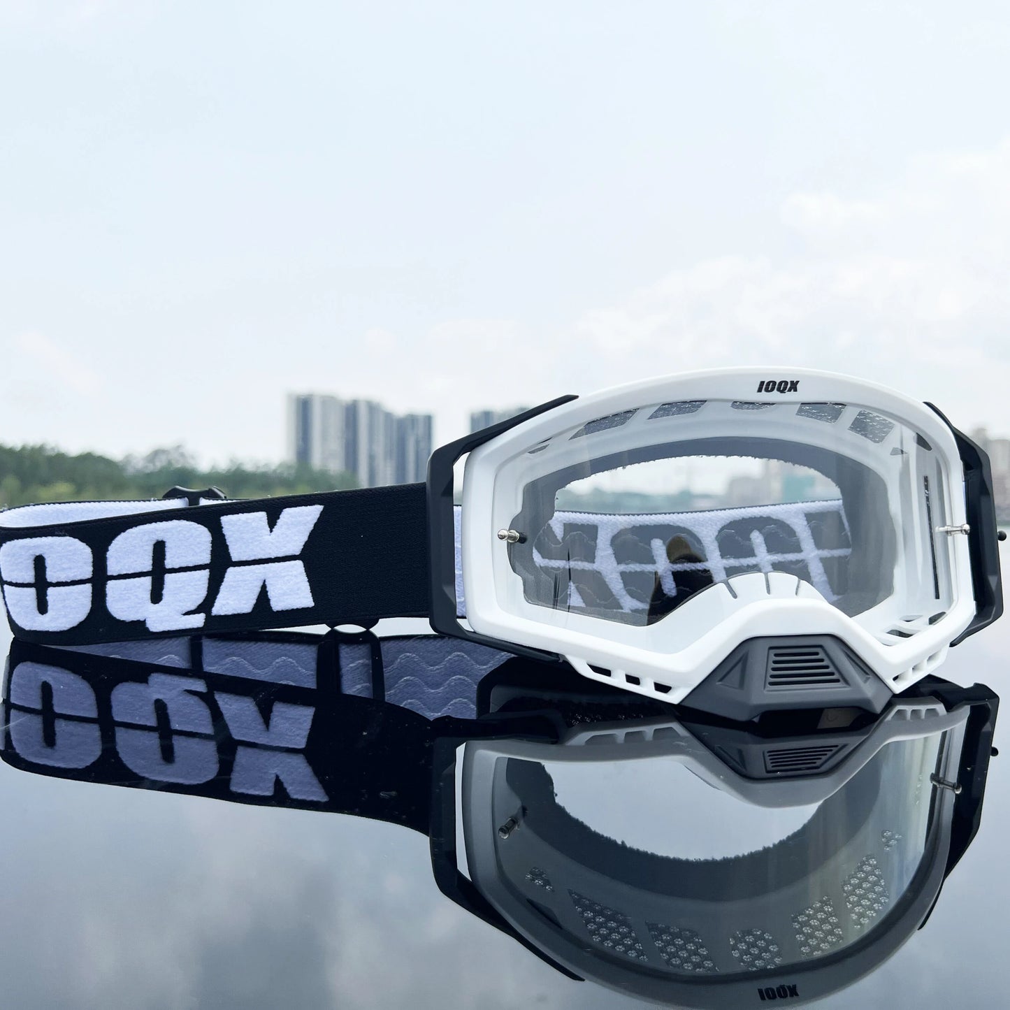 IOQX Motorcycle Goggles - Anti-Fog Safety Eyewear for Motocross & Riding