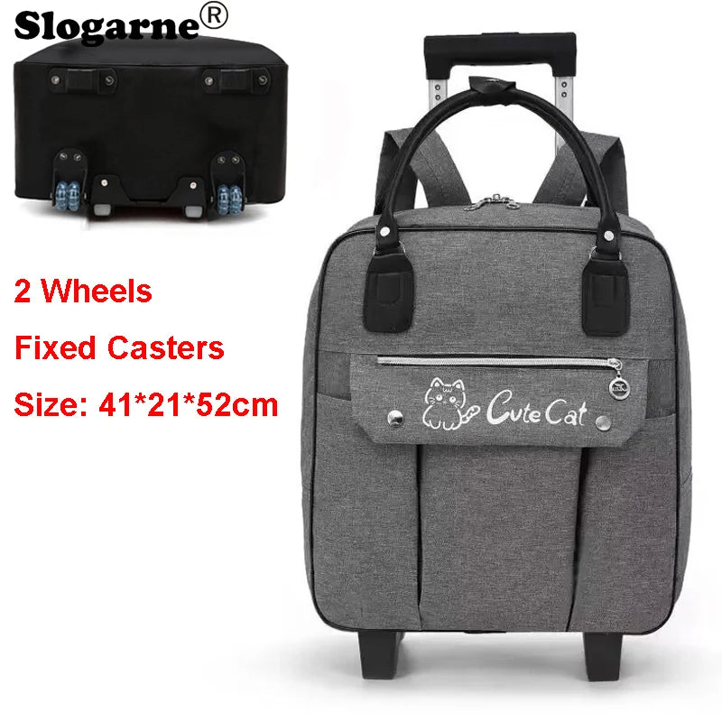 Rolling Travel Luggage with Spinner Wheels - Large Capacity Duffel Bag