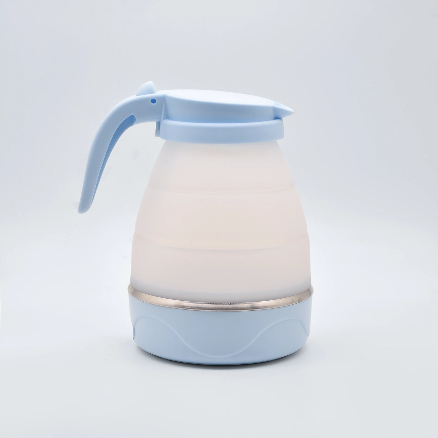 Portable Collapsible Travel Kettle - 600ml Silicone & Stainless Steel Electric Kettle
