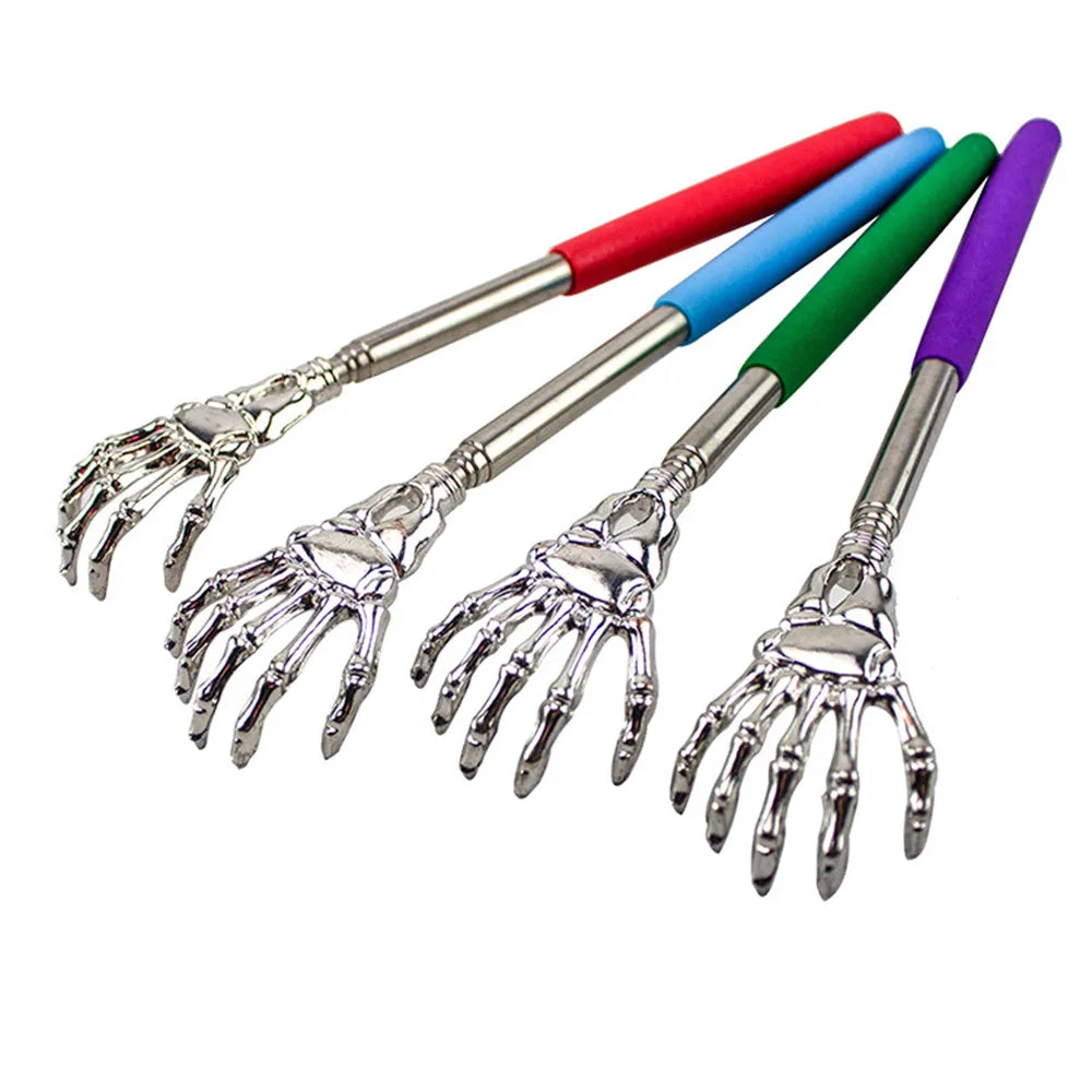 Telescopic Stainless Steel Back Scratcher - Extendable Massage Tool