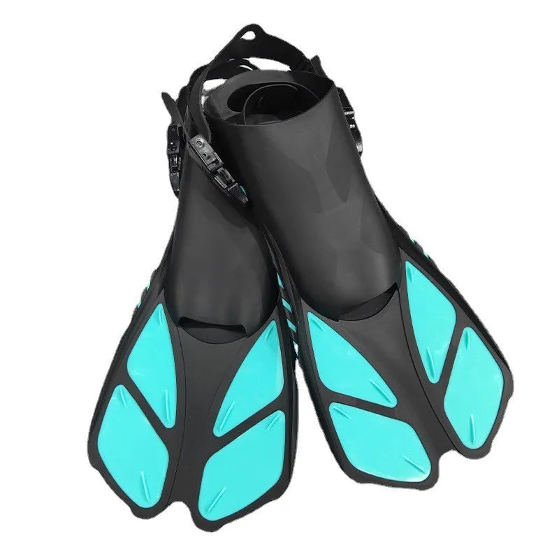 Adult Adjustable Diving Fins - Open Heel Snorkeling Flippers