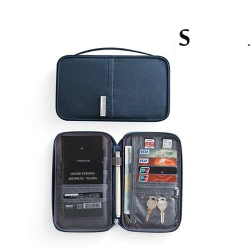 Multi-Function Travel Passport Holder & Document Organizer