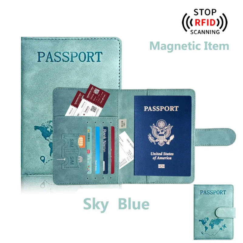 Premium Passport Holder - Travel Wallet Organizer for Women & Men