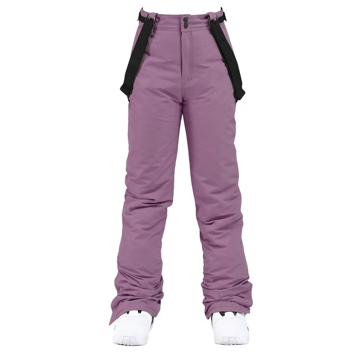 Premium Winter Ski Pants - Windproof Waterproof Suspender Snow Trousers
