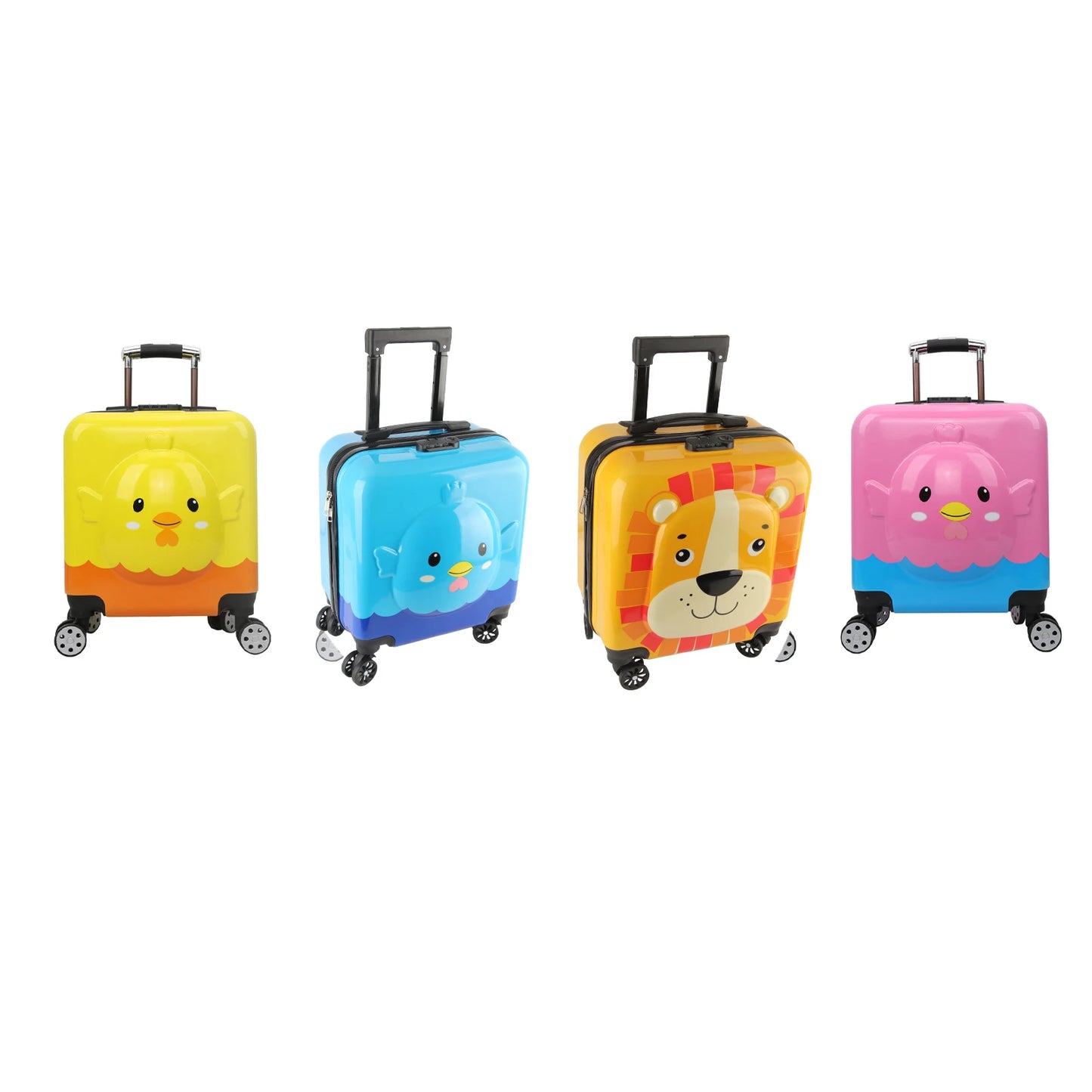 Children's Rolling Suitcase with 360° Spinner Wheels