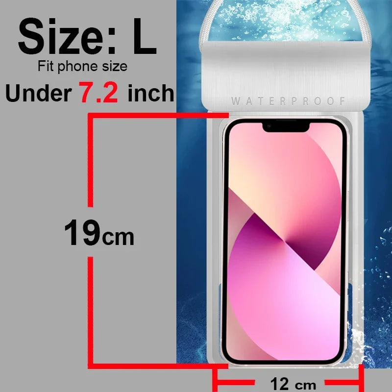 IPX8 Universal Waterproof Phone Case for iPhone 12-16 Series