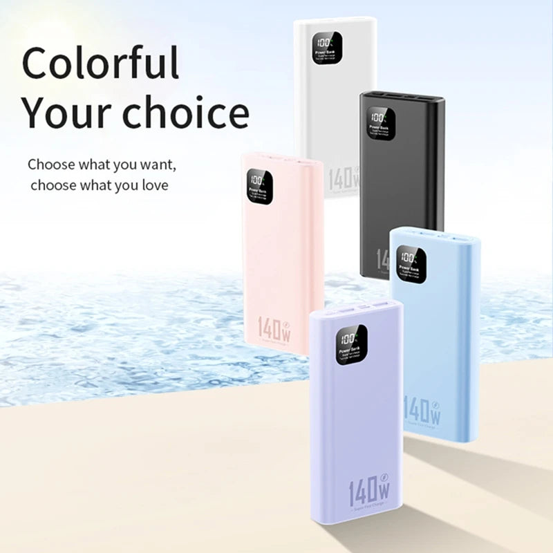 200000mAh Ultra-High Capacity Power Bank with 140W PD Fast Charging