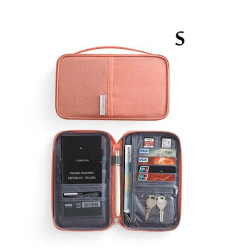Multi-Function Travel Passport Holder & Document Organizer