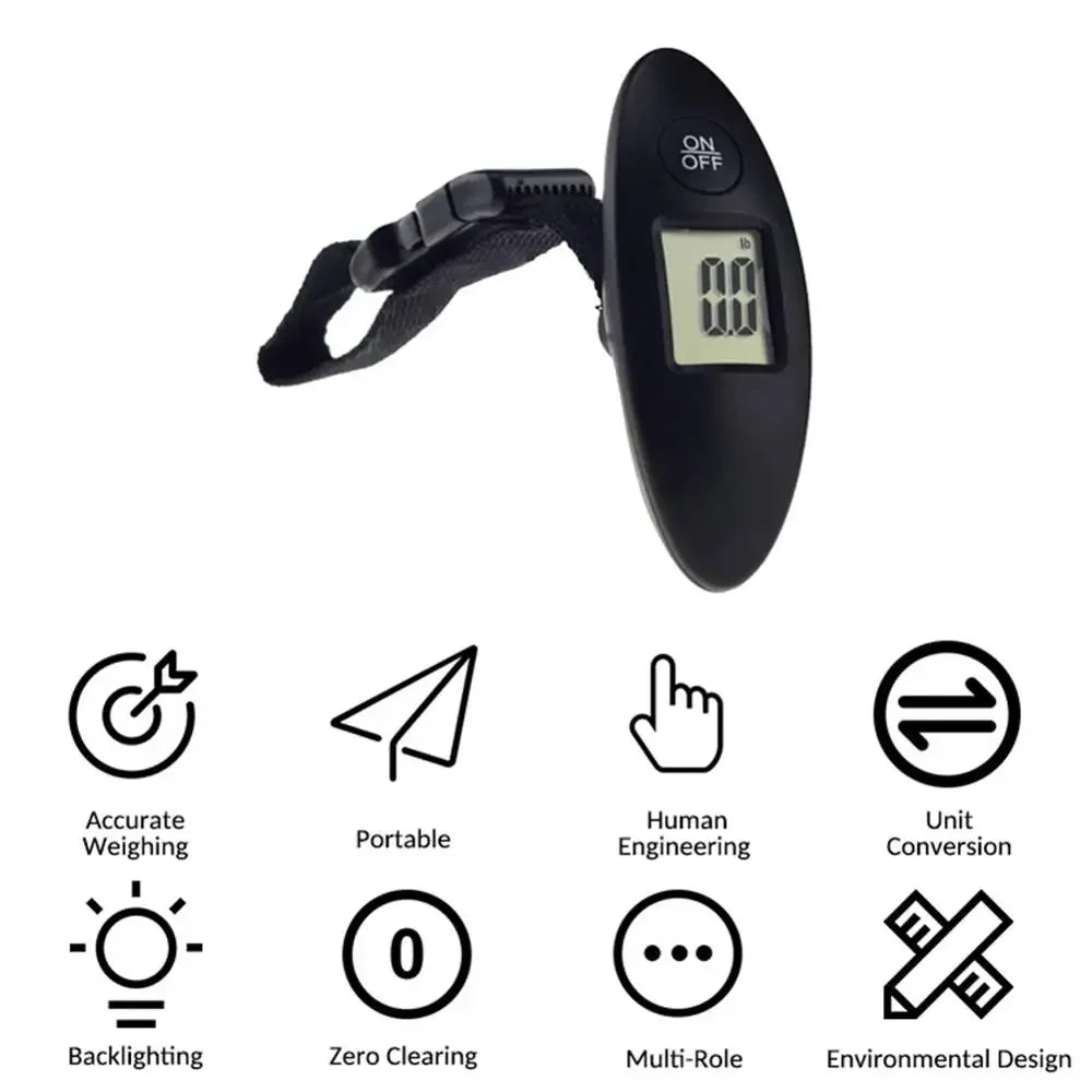 Digital Luggage Scale - 40kg Portable Travel Weight Scale with LCD Display