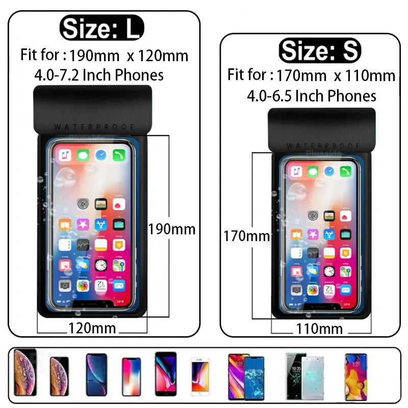 IPX8 Universal Waterproof Phone Case for iPhone 12-16 Series