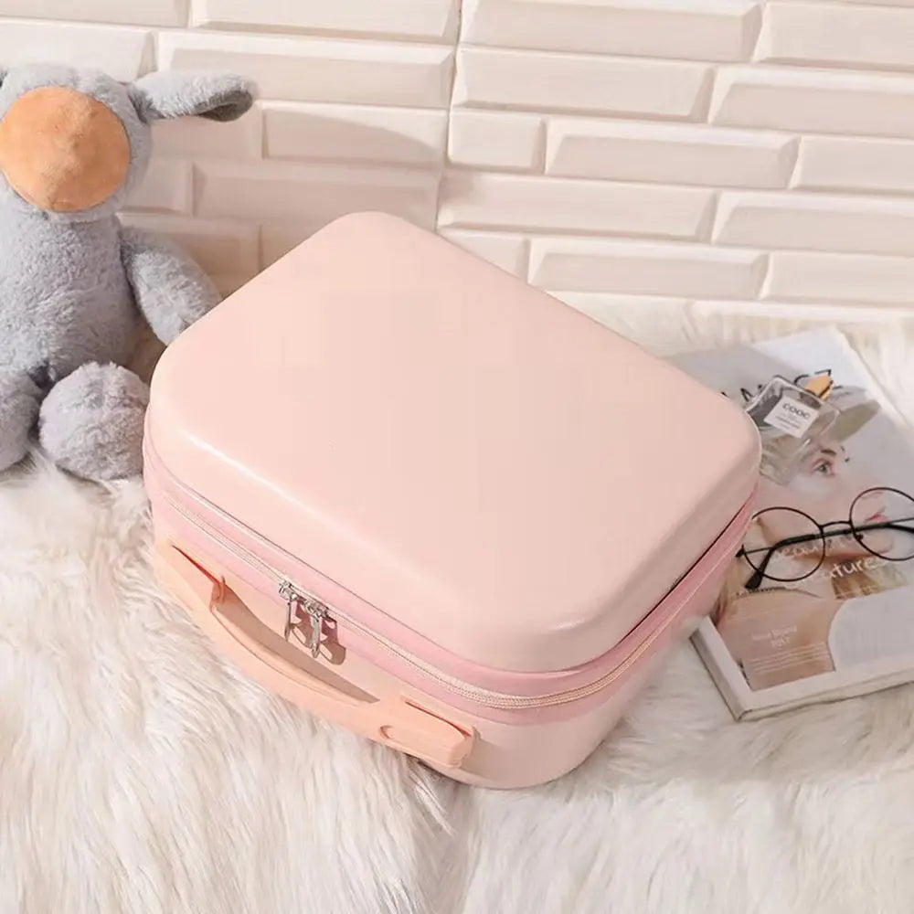 14-Inch Mini Carry-On Suitcase for Women - Travel Luggage & Makeup Case