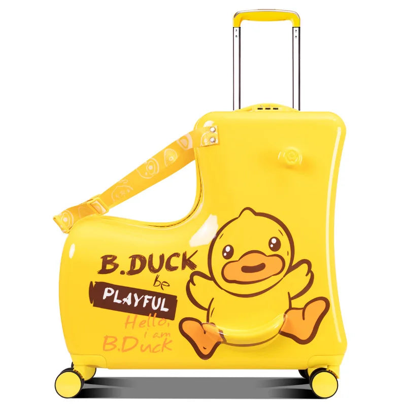 Kids Ride-On Luggage - Rolling Suitcase with Wheels