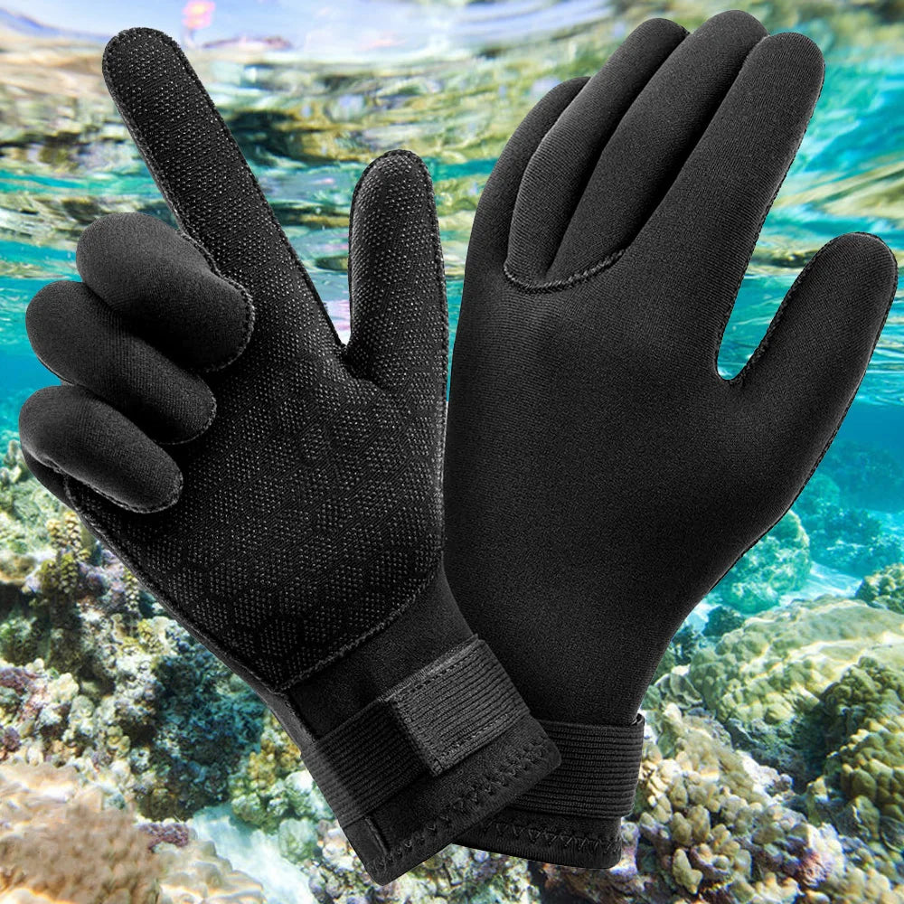 3mm Neoprene Diving Gloves - Thermal Wetsuit Gloves for Water Sports
