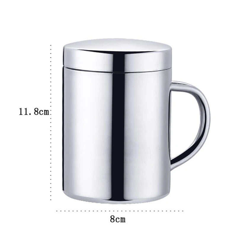 Insulated Stainless Steel Travel Mug with Lid - 320ml