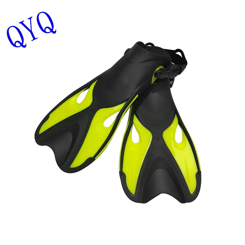 Adult Adjustable Diving Fins - Open Heel Snorkeling Flippers