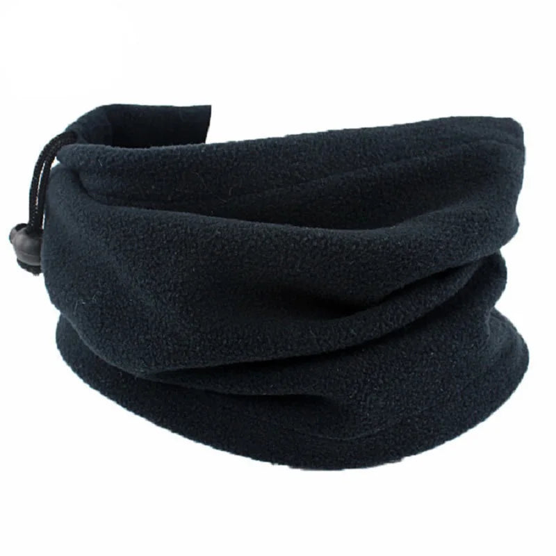 Polar Fleece Winter Neck Gaiter - Adjustable Windproof Face Mask
