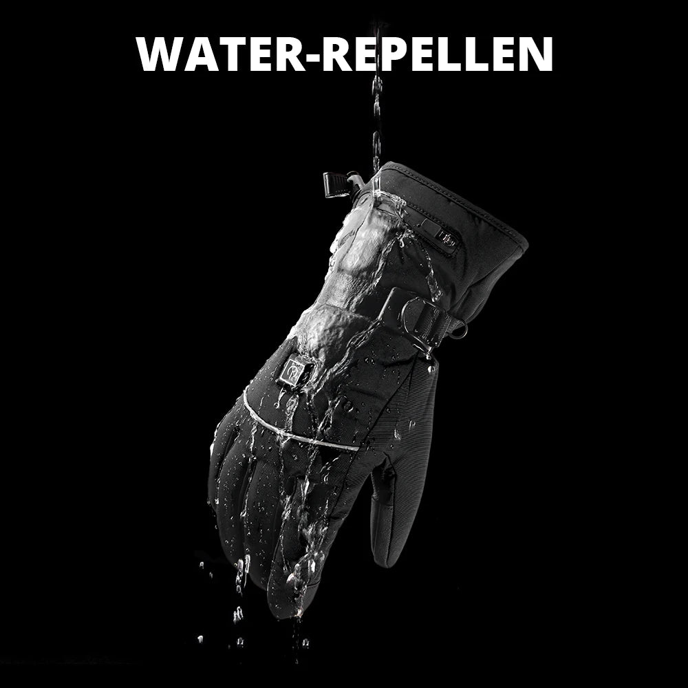 DUHAN Rechargeable Heated Gloves - Waterproof Winter Thermal Gloves with Touch Screen