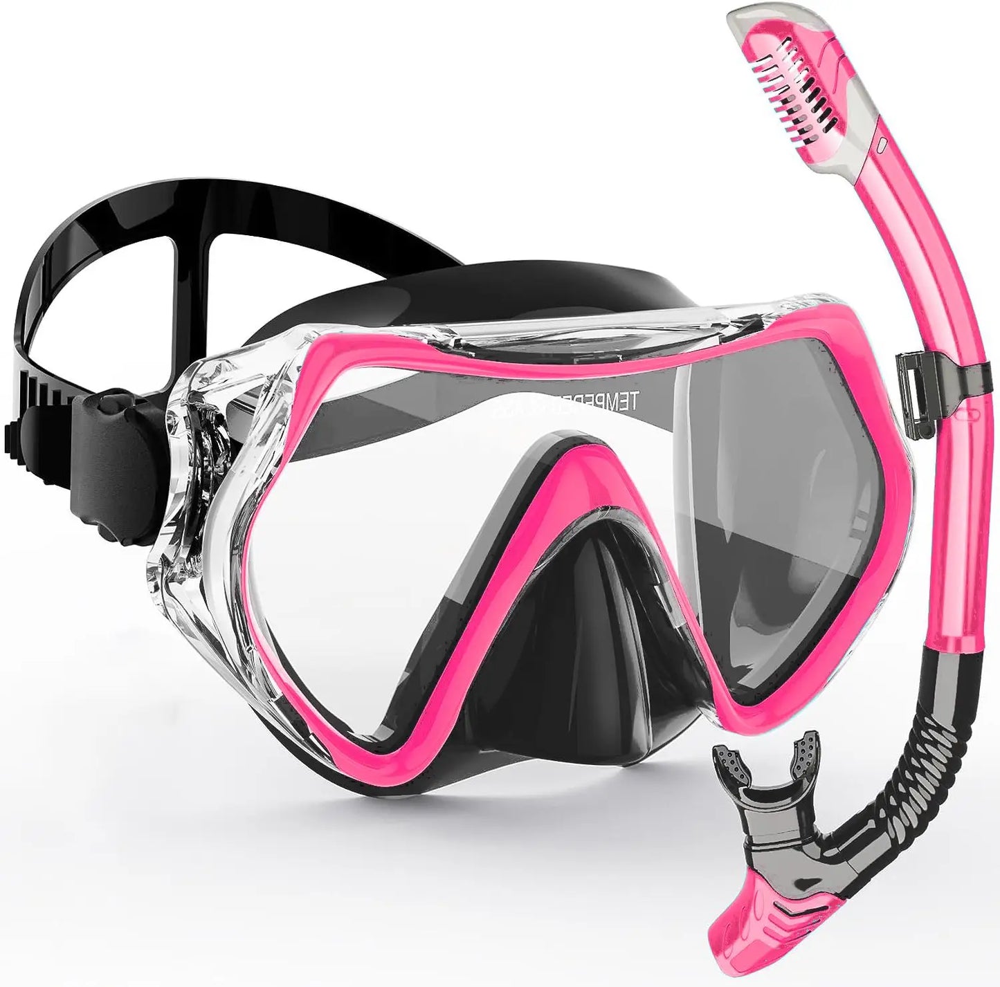 QYQ Professional Scuba Diving Mask & Snorkel Set - Anti-Fog Silicone Skirt Goggles