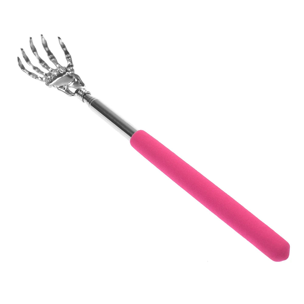 Telescopic Stainless Steel Back Scratcher - Extendable Massage Tool