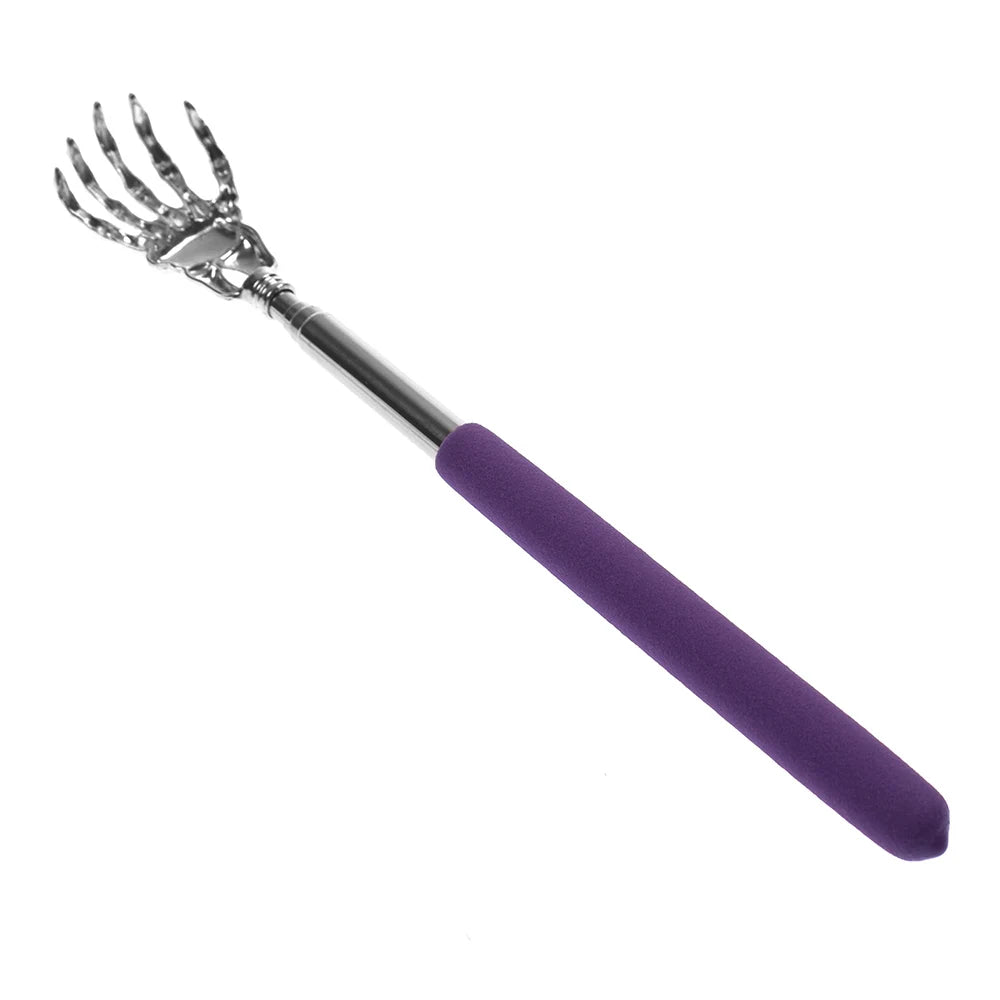 Telescopic Stainless Steel Back Scratcher - Extendable Massage Tool