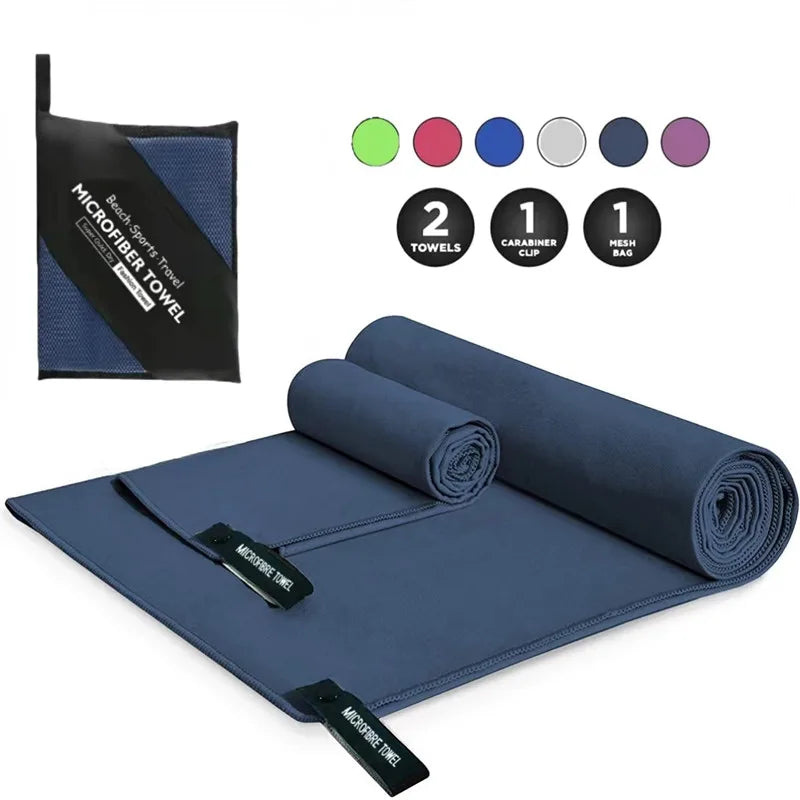Quick-Dry Microfiber Sports Towel - Super Absorbent & Lightweight