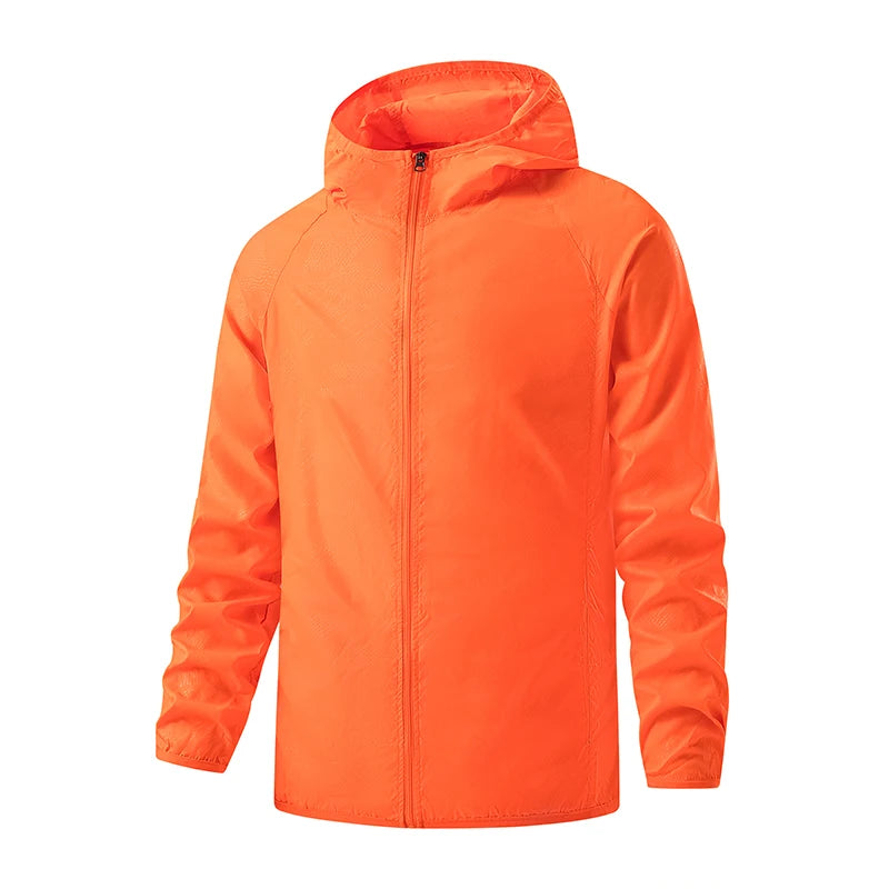 LNGXO Unisex Waterproof Hiking Jacket - Lightweight Sun Protection Windbreaker