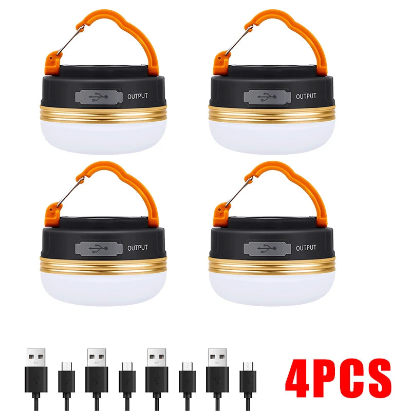 10W Rechargeable LED Camping Lantern - 1200mAh Portable Outdoor Light
