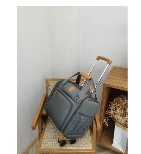 18-Inch Lightweight Carry-On Spinner Suitcase with Wheels