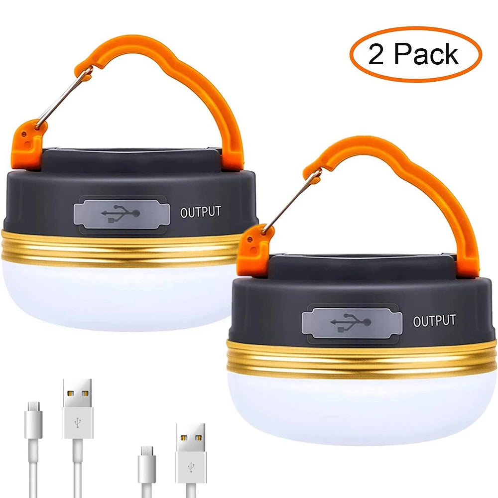 10W Rechargeable LED Camping Lantern - 1200mAh Portable Outdoor Light