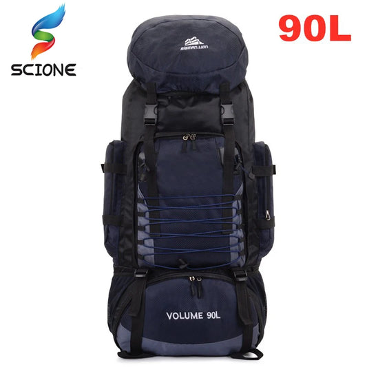 Scione 90L Military Tactical Backpack - Waterproof Hiking Camping Rucksack
