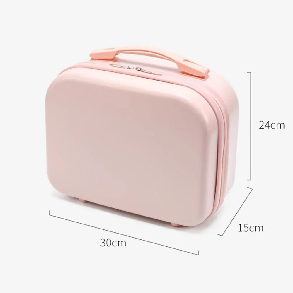14-Inch Mini Carry-On Suitcase for Women - Travel Luggage & Makeup Case