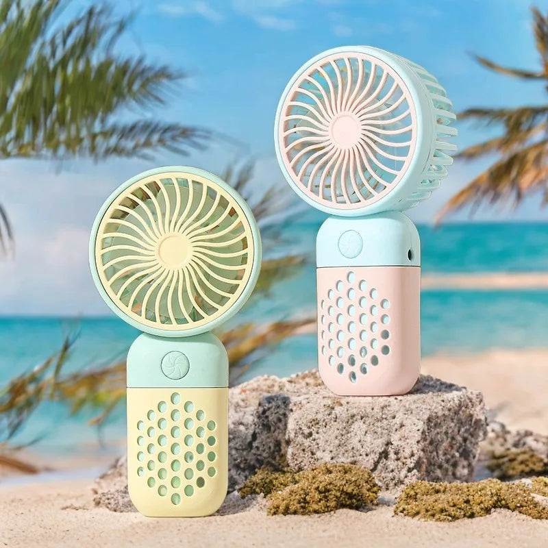 KUALOOL Mini USB Handheld Fan - Portable Rechargeable Pocket Fan